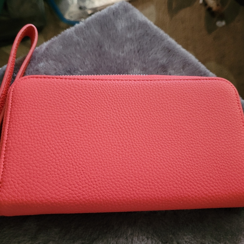 Thirty One All About The Benjamin Wallet in Coral